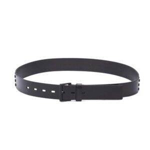 All Saints Black Pieced Leather Belt Size: M NWT